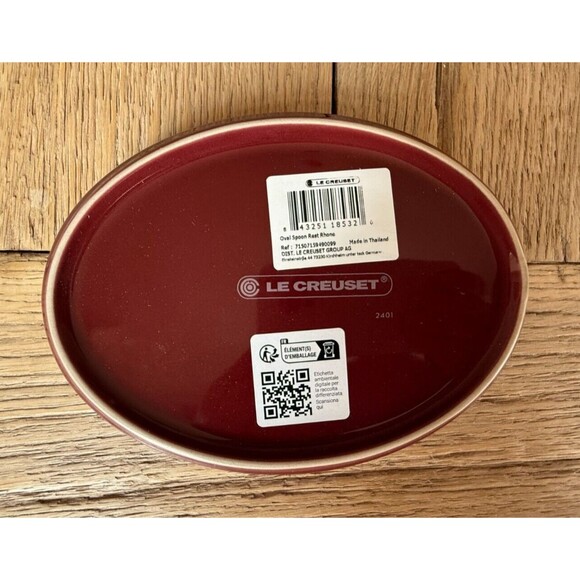 NEW Le Creuset Stoneware Oval Spoon Rest Rhone - Picture 2 of 4